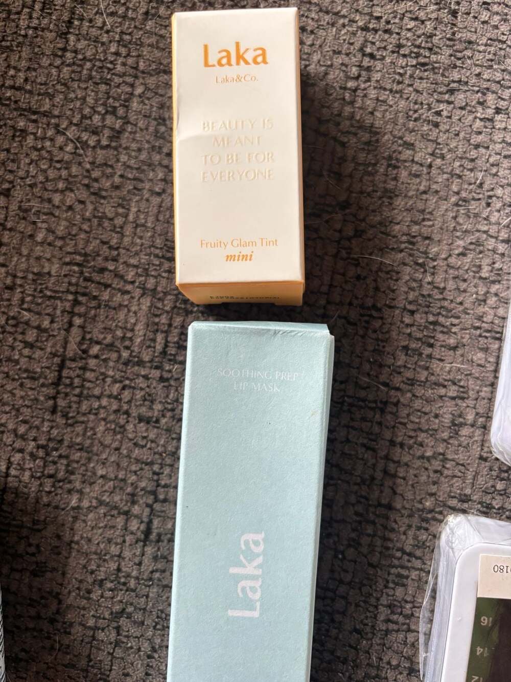 Laka Fruity Glam Tint Mini and Soothing Prep Lip Mask Set